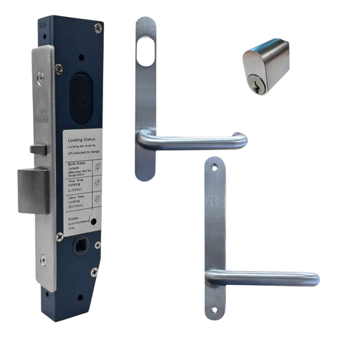 23mm Mortice Lock RND-KIT1 (CLASSROOM) - Inc. Lock, RND END Furniture & Cylinder