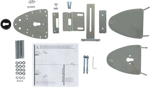 Accessory Motorized Up-And-Over INSTALLATION KIT - For V06 Electric Gate Lock *Galvanized Steel*