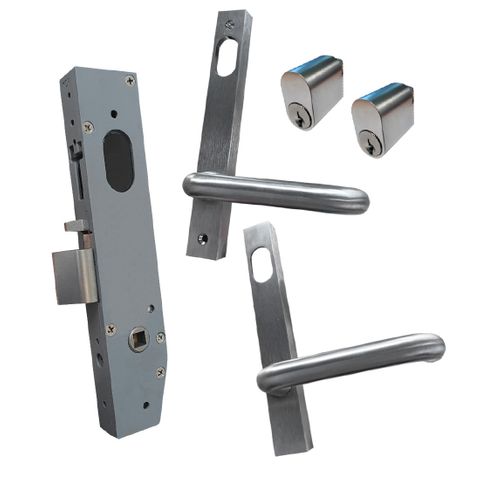 23mm Mortice Lock KIT4 (DOUBLE CYL.) - Inc. Lock, Furniture & Cylinders