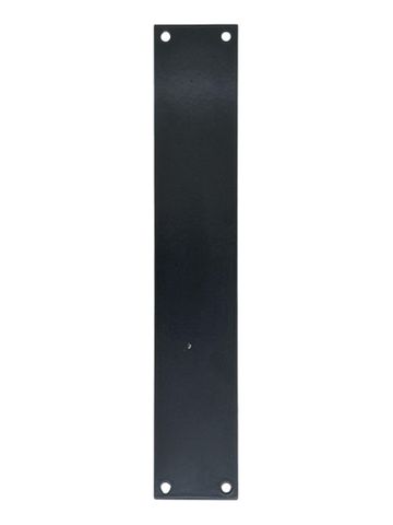 S/Steel BLANK PLATE - 200 x 36mm *Black*