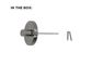 Round Rose TURN SNIB ESCUTHEON (50mm Dia.) - Suits 60mm Mortice Locks