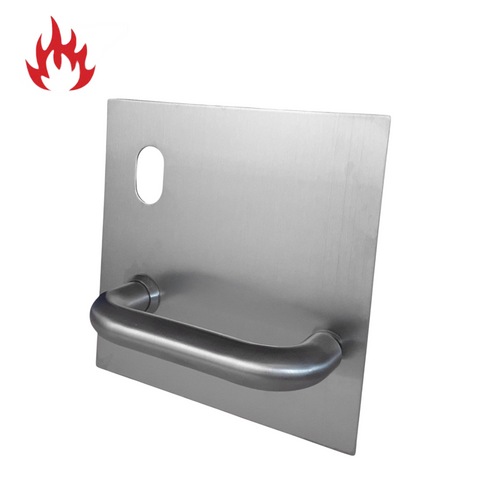 162 SERIES SQ. EXTERNAL PLATE - CYL HOLE & LEVER - LEFT