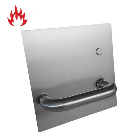 162 SERIES SQ. EXTERNAL PLATE - EMERG. TURN & LEVER - RIGHT