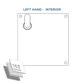 162 SERIES SQ. INTERNAL PLATE - DA TURN SNIB ONLY - LEFT