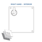162 SERIES SQ. INTERNAL PLATE - INDICATING DA TURN SNIB ONLY - LEFT