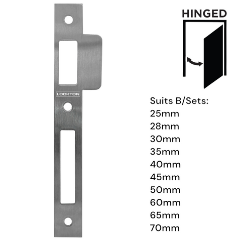 'E-Series' Spare STRIKE PLATE (Standard 24mm Width)  - Suits ELEV36 Hinged