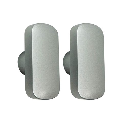 'E-Series' Spare PAIR OF HANDLES (Knob)  * Silver * - to Suit Smart Door Lock Art. ELEV36