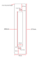 S/Steel SCAR PLATE (RECTANGLE 377 x 70mm)