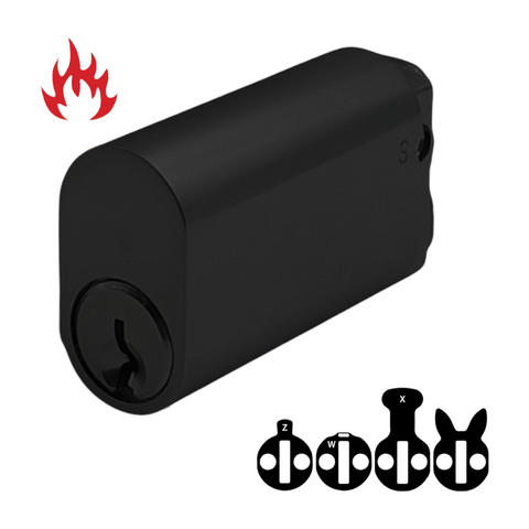 570 OVAL CYL. *EXTENDED* 50mm (KA)*Matte Black*