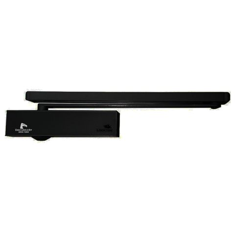 DOOR CLOSER '195 Series' - Cam Action PULL *MATTE BLACK* (QTY OF 4) - Laser Engraved