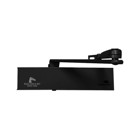 DOOR CLOSER '165 Series' - Rack & Pinion *MATTE BLACK* (QTY OF 6) - Laser Engraved