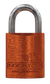500 Series'  45mm (ALB) PADLOCK 'AL13' *ORANGE* - S/STEEL SHKL.