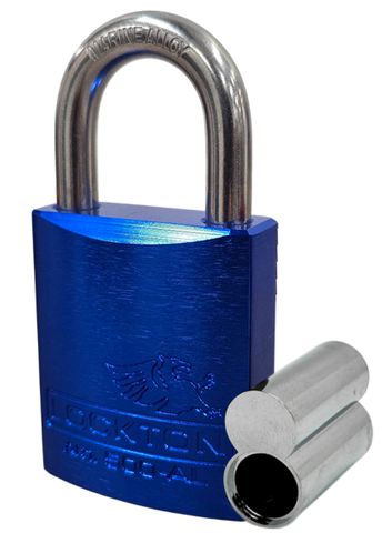 500 Series'  45mm (ALB) PADLOCK 'AL13' *BLUE* - S/STEEL SHKL.