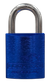 500 Series'  45mm (ALB) PADLOCK 'AL13' *BLUE* - S/STEEL SHKL.