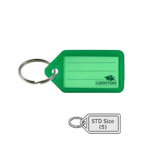KEY TAGS (VIVID) *Green* - Pkt of 20