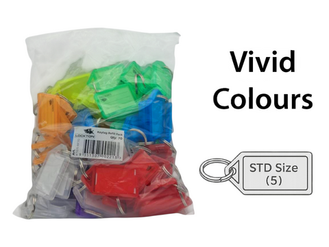 'Refill' KEY TAGS - VIVID Colours - 70 Tags