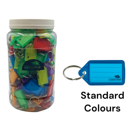 'Barrel' KEY TAGS - VIVID Colours - 140 Tags