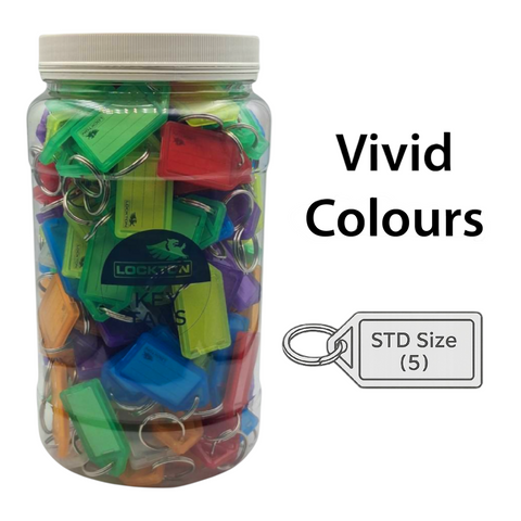 'Barrel' KEY TAGS - VIVID Colours - 140 Tags