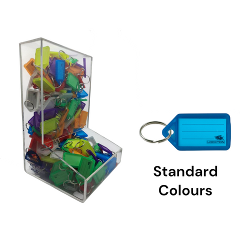 'Hopper' KEY TAGS - VIVID Colours - 420 Tags  *PERSPEX HOPPER*