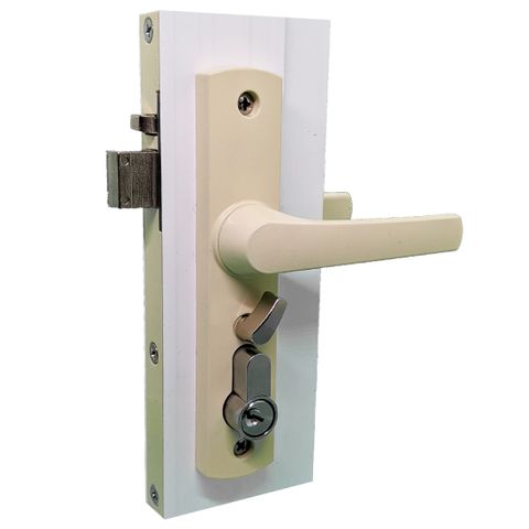 'Hinged' SECURITY SCREEN DOOR LOCK *Primrose*