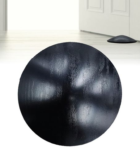 'Essentials' DOOR STOPPER *Wood Grain EBONY* (Form&Function)  Anti-Slip on Wood, Tiles & Carpet