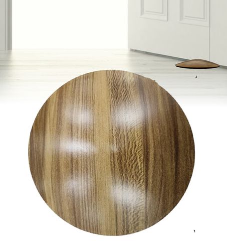 'Essentials' DOOR STOPPER *Wood Grain WALNUT* (Form&Function)  Anti-Slip on Wood, Tiles & Carpet