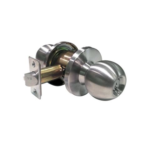 '3000 Series' KNOBSET - ENTRANCE (75mm Rose / 60mm BSet)  *Satin Stainless Steel*