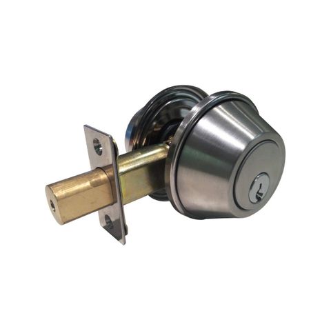 '4000 Series' DEADBOLT - Single Cylinder (60-70mm BSet) *Satin Stainless Steel*