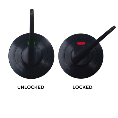 Round Rose INDICATING DA TURN SNIB (50mm Dia.) - Suits SG-ML60, SG-ML60-DB & SG-ML60-SLD Mortice Locks *Matte Black*