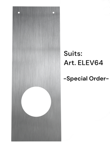 Upgrade RETROFIT PLATE (RECTANGLE 250 x 90mm) - CUT-OUT: Round 54mm Dia. - S/Steel