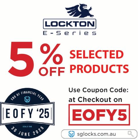 'LOCKTON' - 5% discount on Selected ELEV Products (Valid till 30 JUNE 2025)