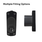 'Premium' ESCUTCHEON to suit 590 Mortice Locks (Swing Bolts)  *Matte Black*