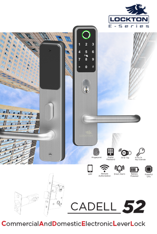 'E-Series' CADELL52 Commercial & Domestic Electronic Lever Lock  - Please Contact Sales for more info!
