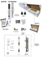 'E-Series' (Euro Narrow Leverset) SMART DOOR LOCK ( Sliding Door) *Silver*
