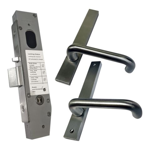 23mm Mortice Lock KIT3 (PASSAGE) - Inc. Lock & Furniture