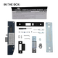 23mm Backset MORTICE LOCK *Matte Black*
