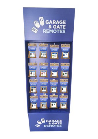 ' Garage Remote ' Dealer Package - 16 Remotes + Freestanding Display Stand