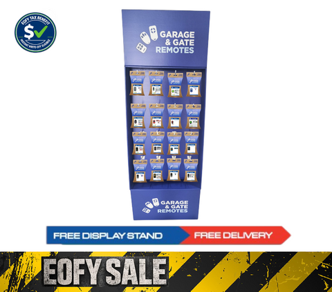 ' Garage Remote ' Dealer Package - 16 Remotes + Freestanding Display Stand