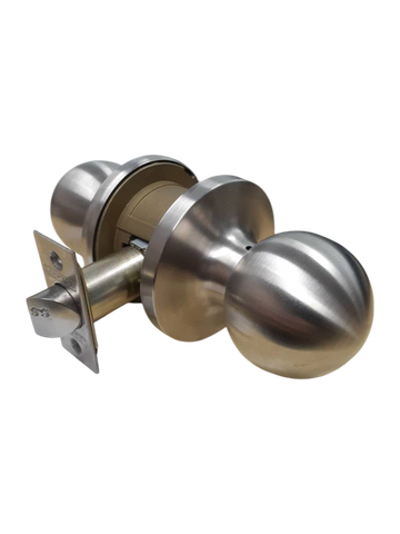 3000 Series' Tiebolt KNOBSET - PASSAGE (75mm Rose / 60-70mm BSet) *Satin Stainless Steel*
