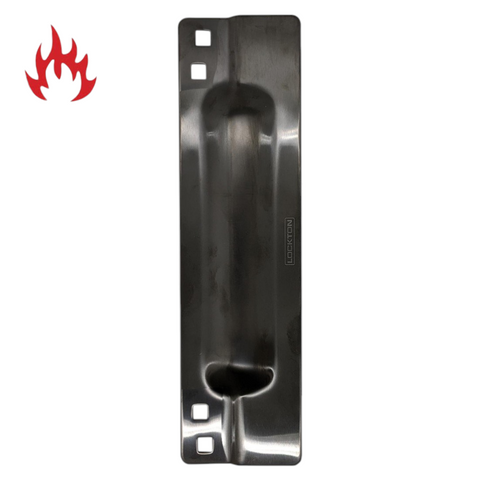 STRIKE SHIELD (Blocker Plate) to suit 60mm Mortice & 127mm B/Set Locksets (VISIBLE Fix) *Matte Black*