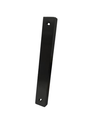 Narrow Stile - Sq. End - INT PLATE - PLAIN PLATE *Matte Black*