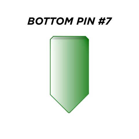 BOTTOM PIN #7 *GREEN* (0.255") - Pkt of 144