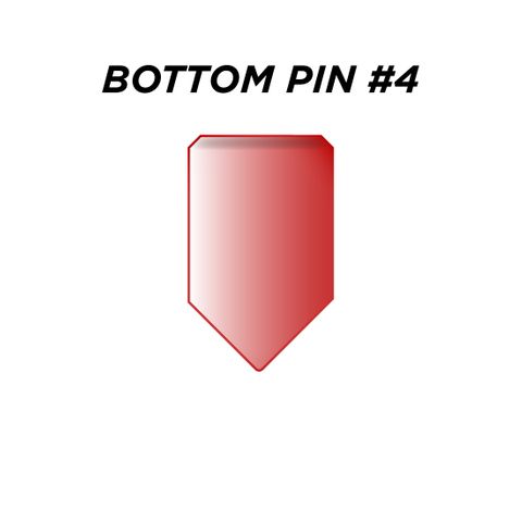 BOTTOM PIN #4 *RED* (0.210") - Pkt of 144