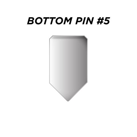 BOTTOM PIN #5 *SILVER* (0.225") - Pkt of 144