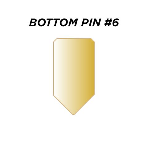 BOTTOM PIN #6 *GOLD* (0.240") - Pkt of 144
