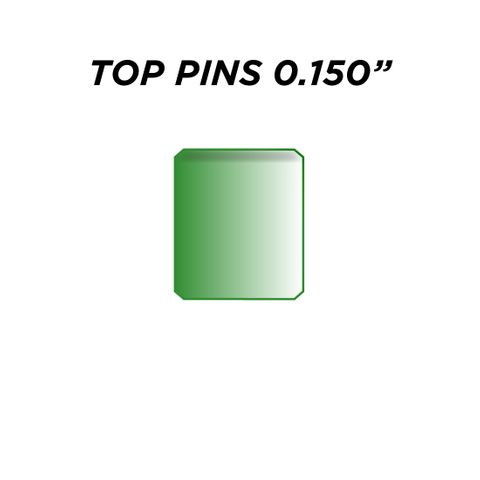 TOP PIN *GREEN* (0.150") - Pkt of 144