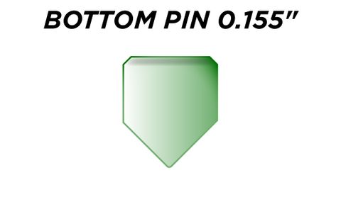 SPEC. INC. BOTTOM PIN *GREEN* (0.155") - Pkt of 144