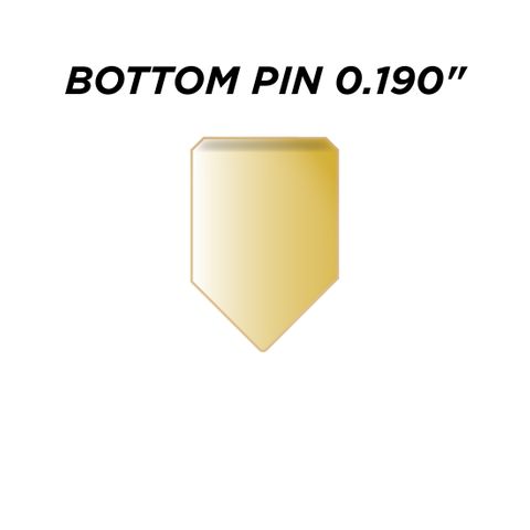 SPEC. INC. BOTTOM PIN *GOLD* (0.190") - Pkt of 144