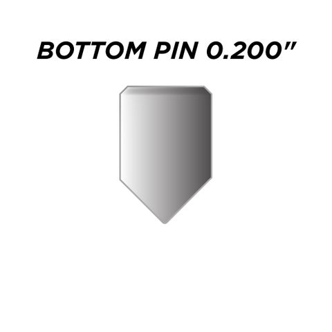 SPEC. INC. BOTTOM PIN *SILVER* (0.200") - Pkt of 144