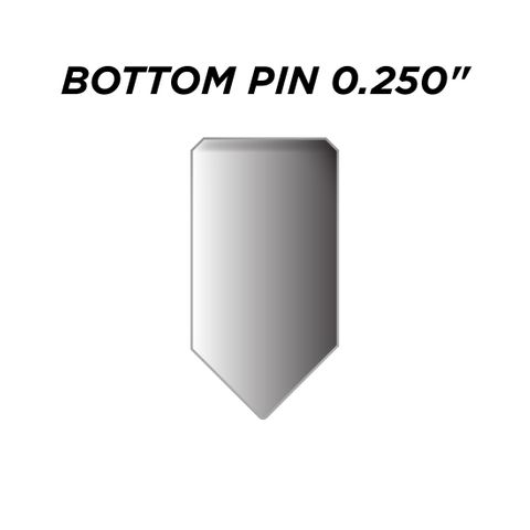 SPEC. INC. BOTTOM PIN *SILVER* (0.250") - Pkt of 144
